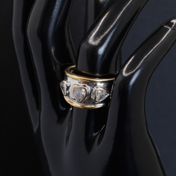 Bague Diamants Coeurs joaillerie Cannes