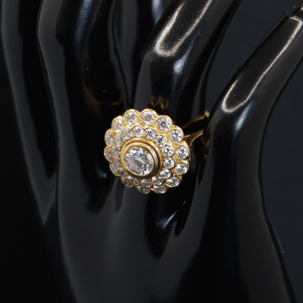 Bague “Fleur” Diamants joaillerie Cannes