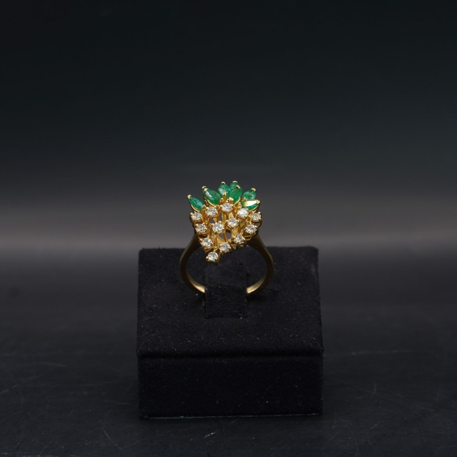Bague Emeraudes et Diamants