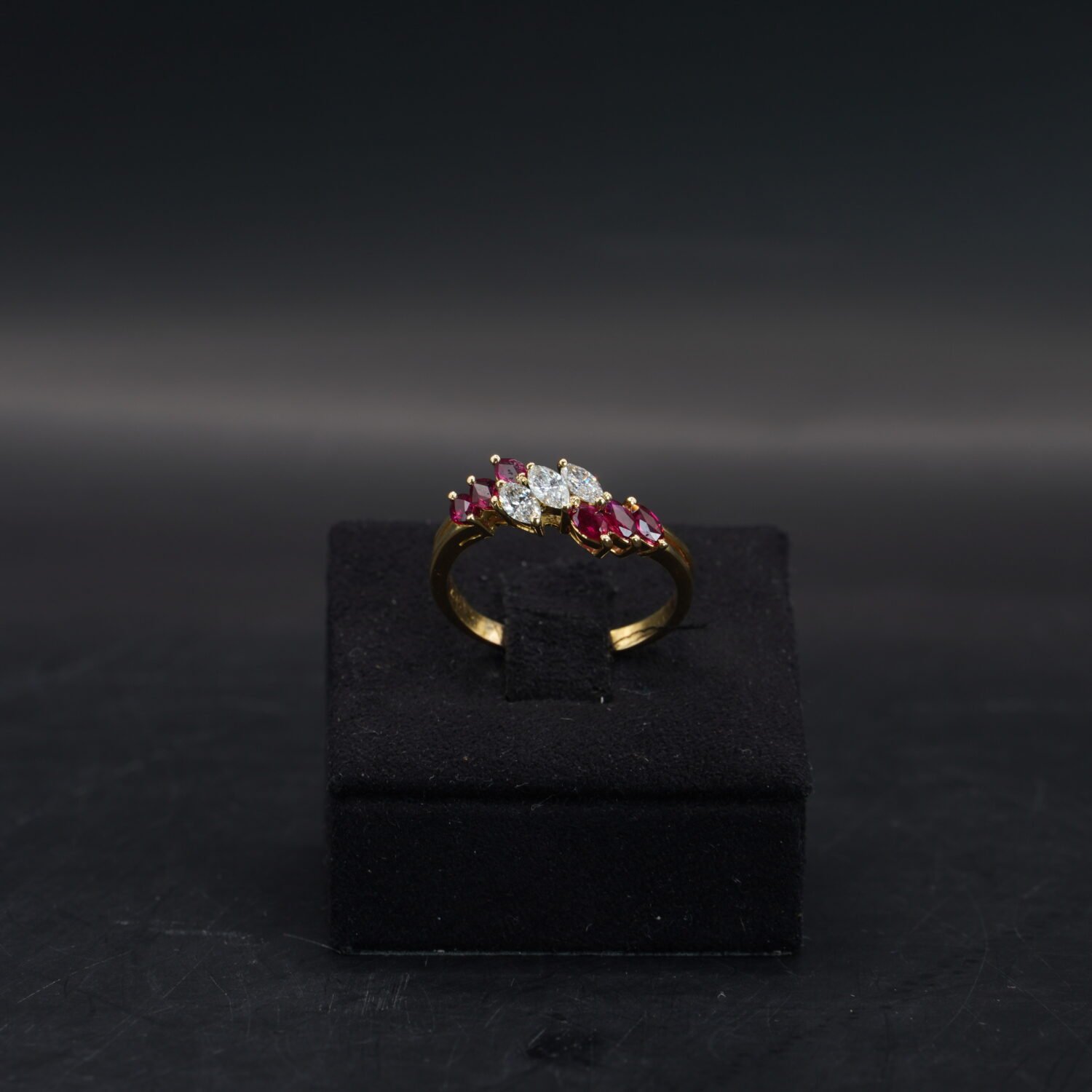 Bague Rubis Diamants