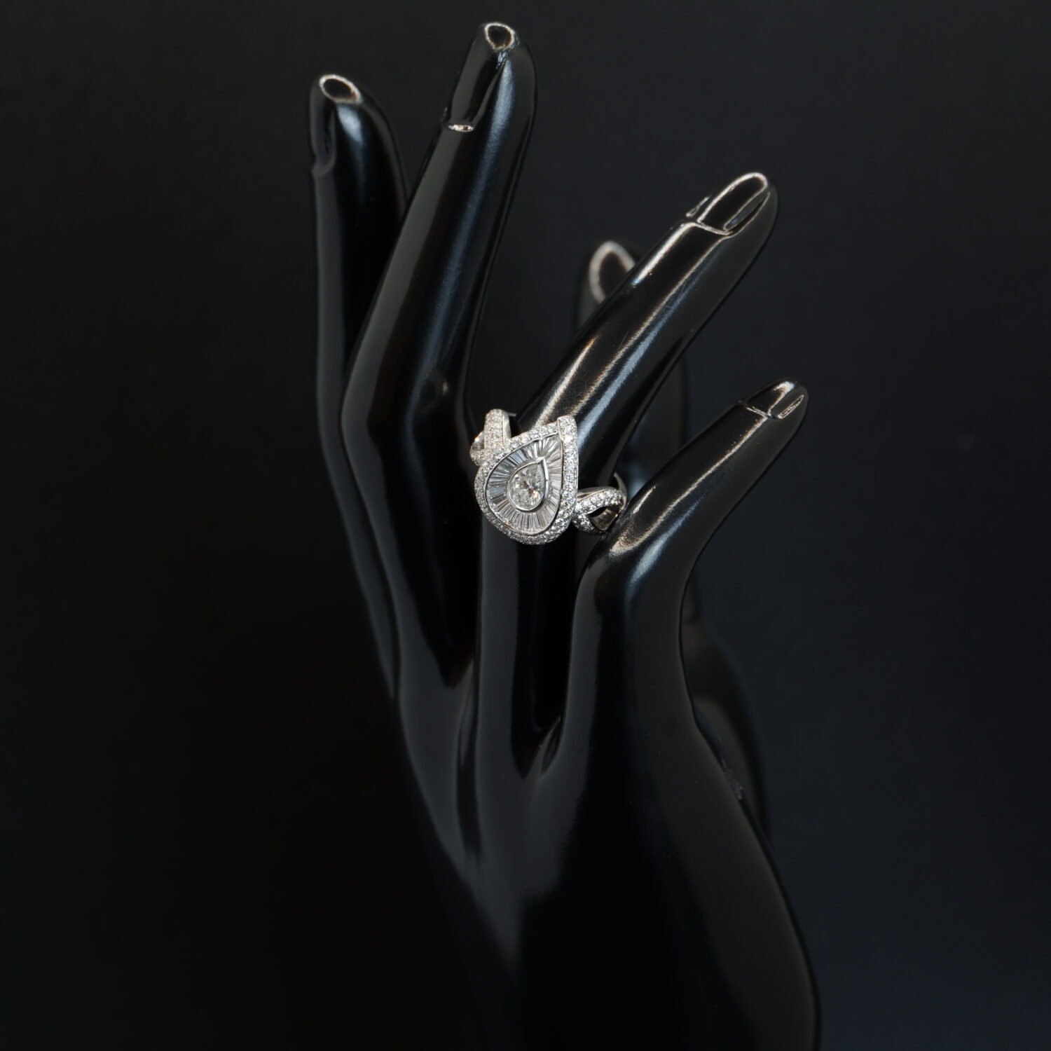 Bague Poire Diamants