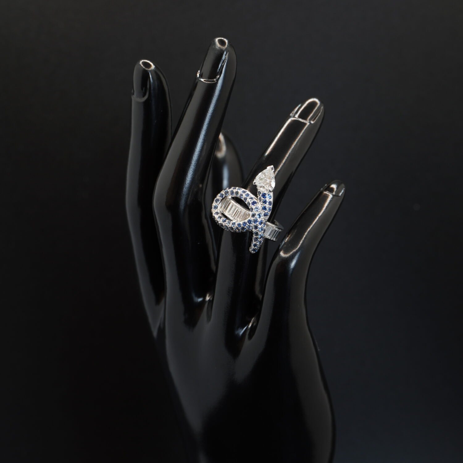 Bague Serpent Saphirs