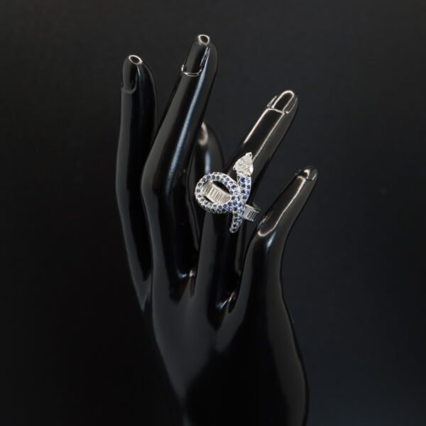 Bague Serpent Saphirs joaillerie Cannes