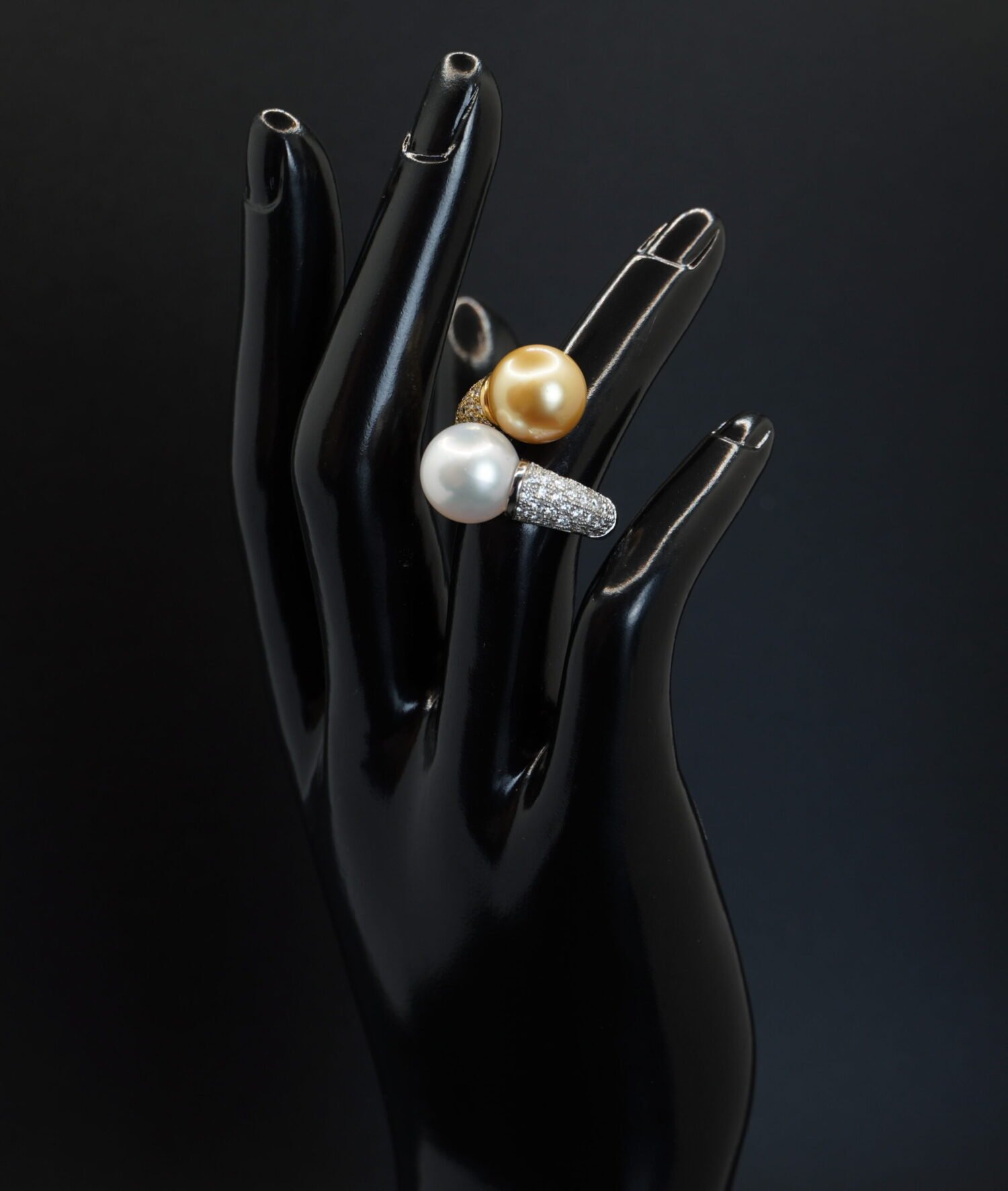 Bague “Toi et Moi” Perles