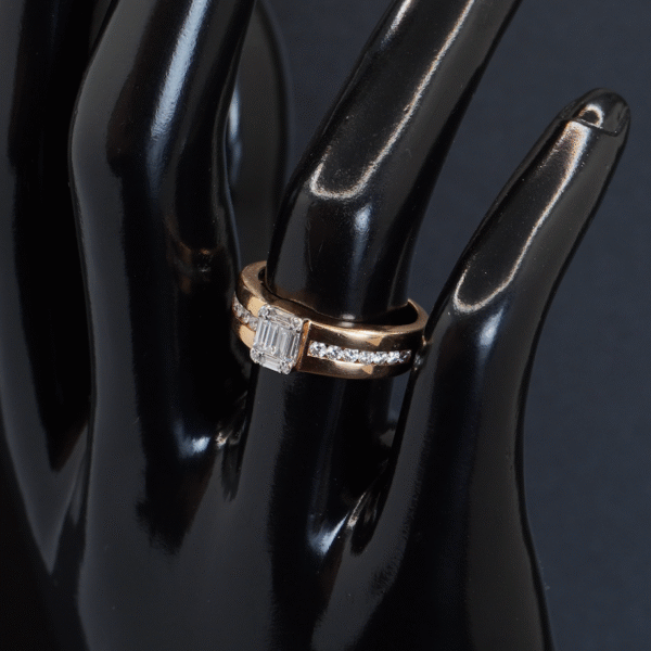Bague Or Rose Diamants joaillerie Cannes