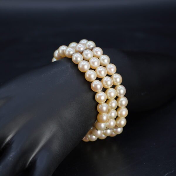 Bracelet 3 rangs Perles joaillerie Cannes