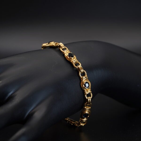 Bracelet Or Jaune Saphirs joaillerie Cannes