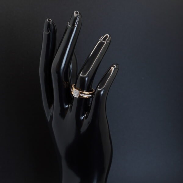 Bague Or Rose Diamants joaillerie Cannes