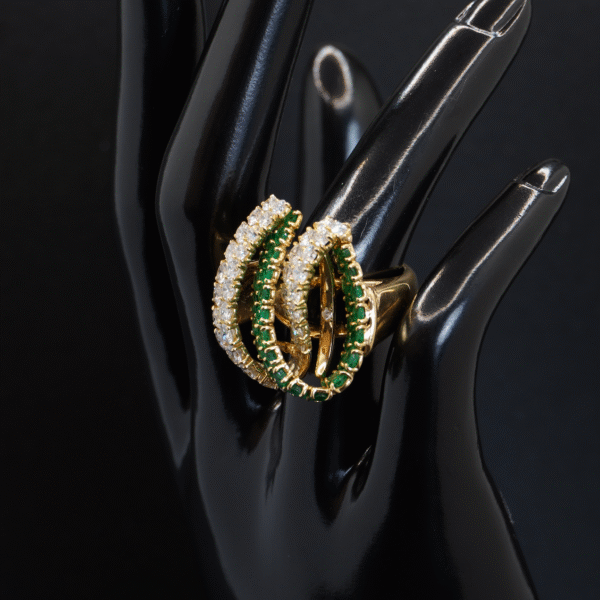Bague Émeraude Diamants joaillerie Cannes