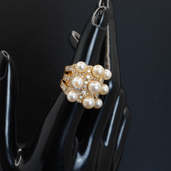 Bague Perle et Diamants joaillerie Cannes