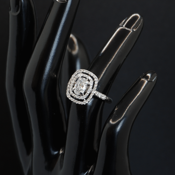 Bague Bicolore Diamants joaillerie Cannes
