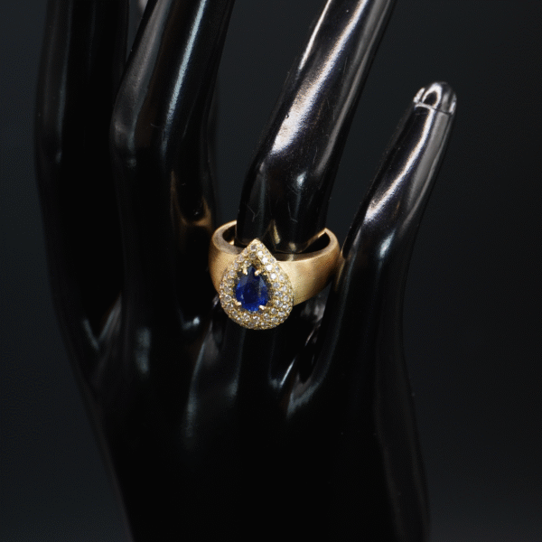 Bague Saphir Diamants joaillerie Cannes