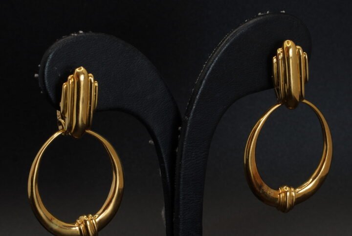 Boucles d’oreilles Or Jaune Vintage joaillerie Cannes