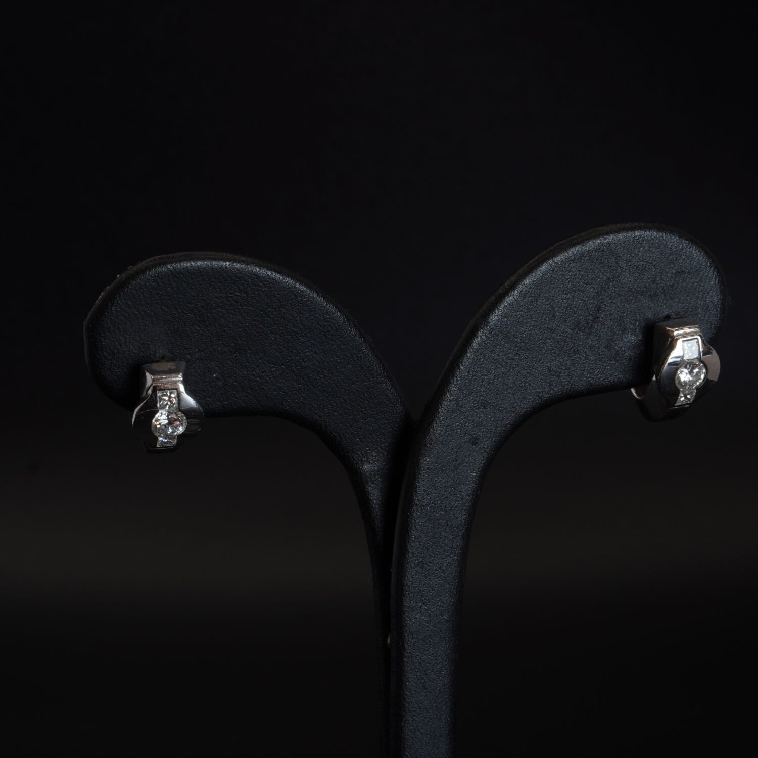 Boucles d’oreilles Or Blanc et Diamants