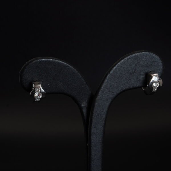 Boucles d’oreilles Or Blanc et Diamants joaillerie Cannes