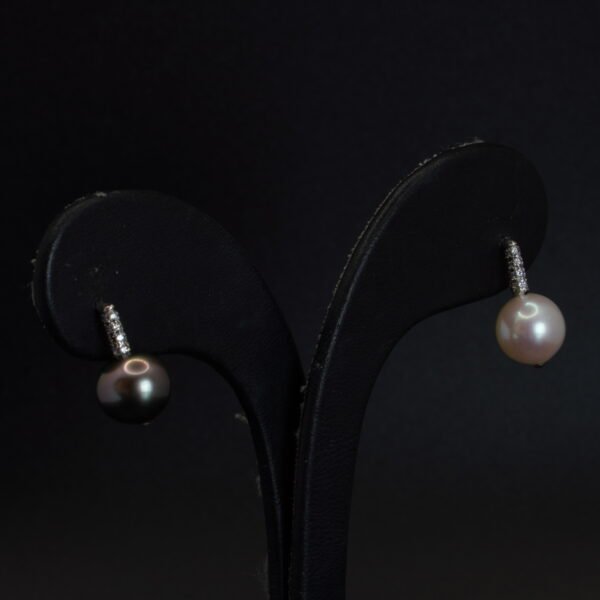 Boucles d’oreilles Perles et Diamants joaillerie Cannes