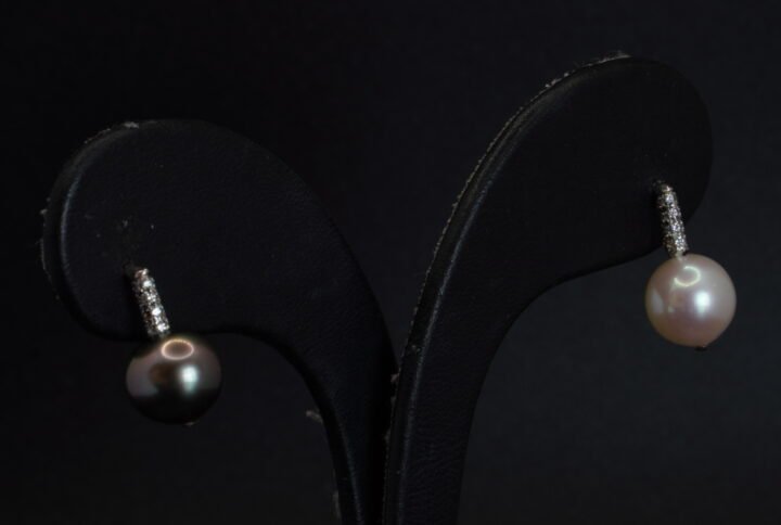 Boucles d’oreilles Perles et Diamants joaillerie Cannes