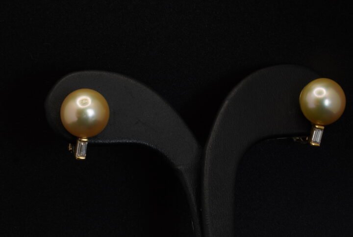 Boucles d’oreilles Perles Gold joaillerie Cannes