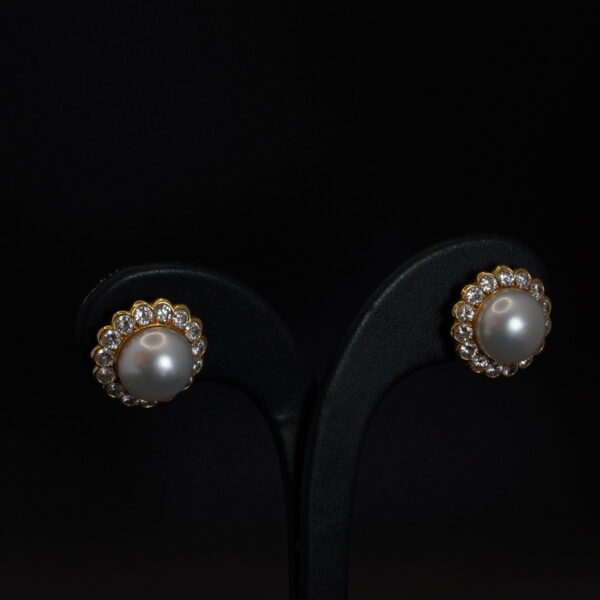Boucles d’oreilles Fleurs, Diamants et Perles joaillerie Cannes