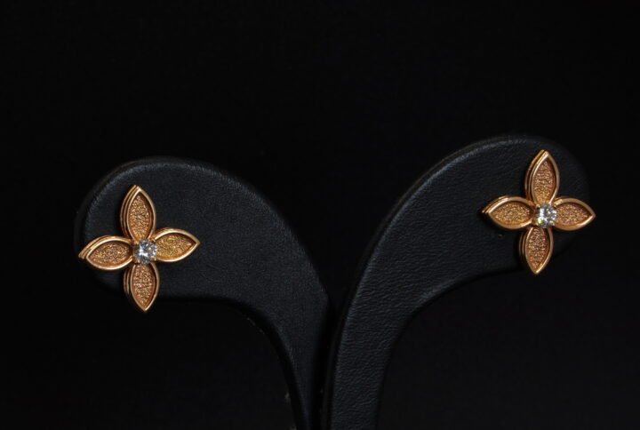 Boucles d’oreilles Trèfles joaillerie Cannes