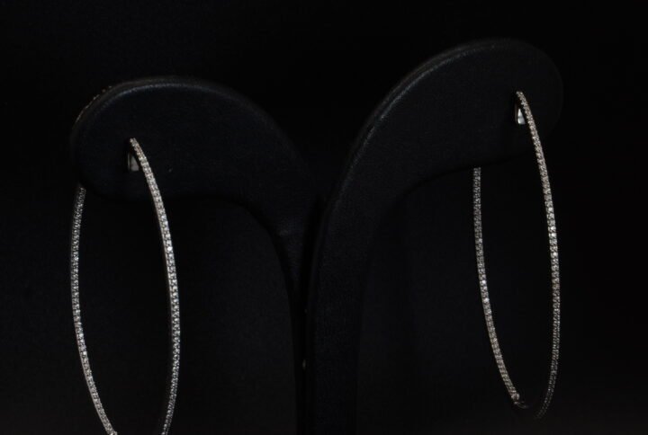 Boucles d’oreilles Créoles Diamants joaillerie Cannes