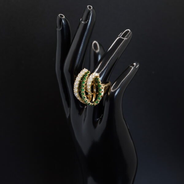 Bague Émeraude Diamants joaillerie Cannes