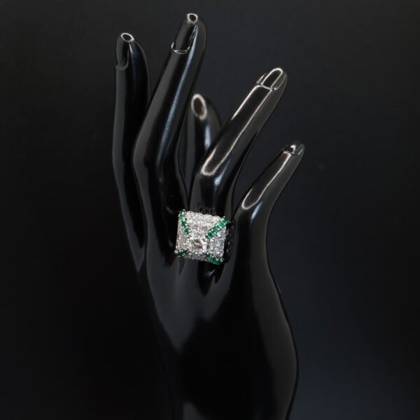 Bague Émeraudes Diamants joaillerie Cannes