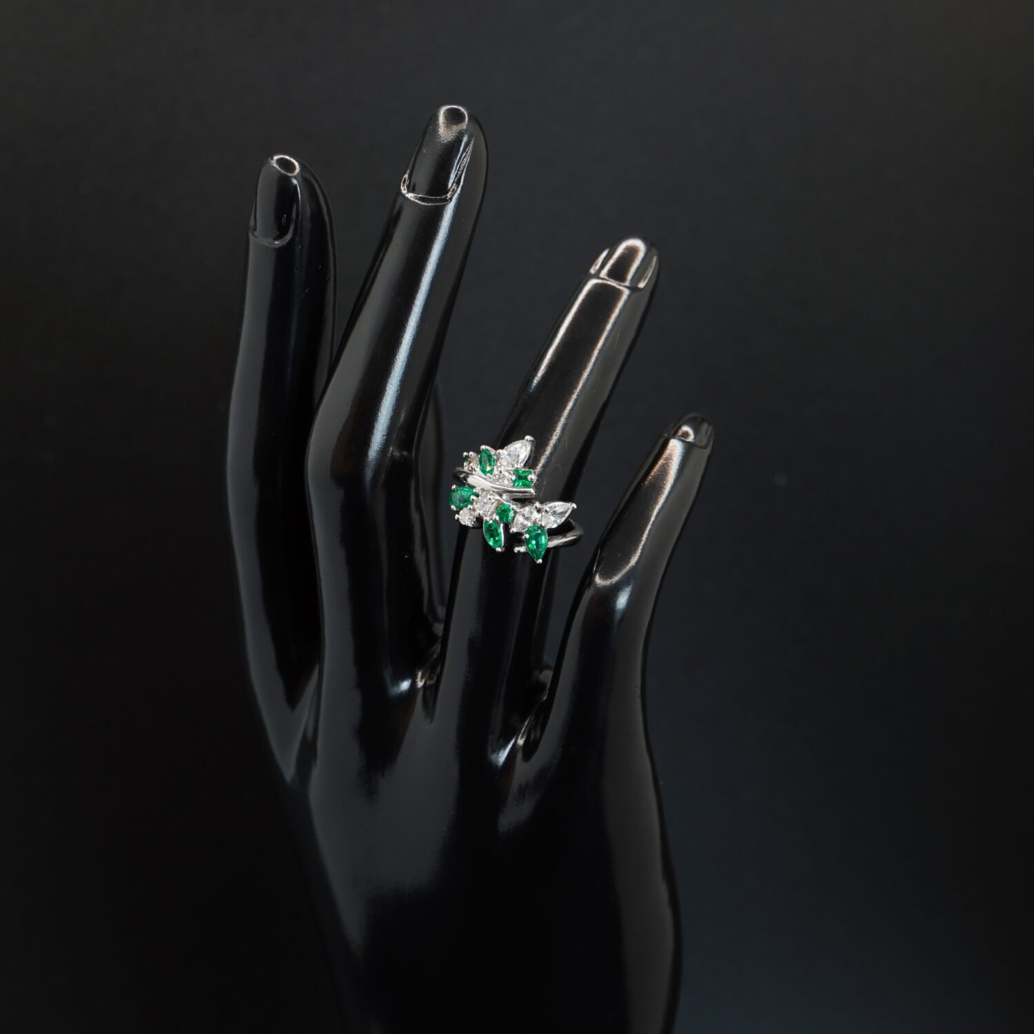 Bague Émeraudes et Diamants