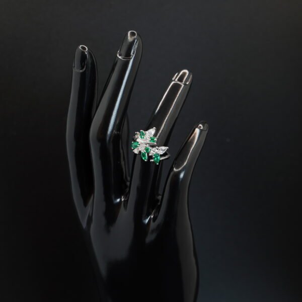 Bague Émeraudes et Diamants joaillerie Cannes