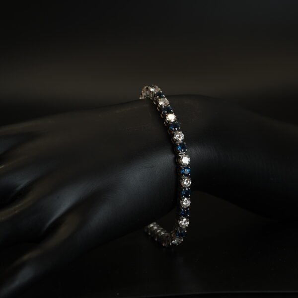 Bracelet Rivière Saphirs et Diamants joaillerie Cannes