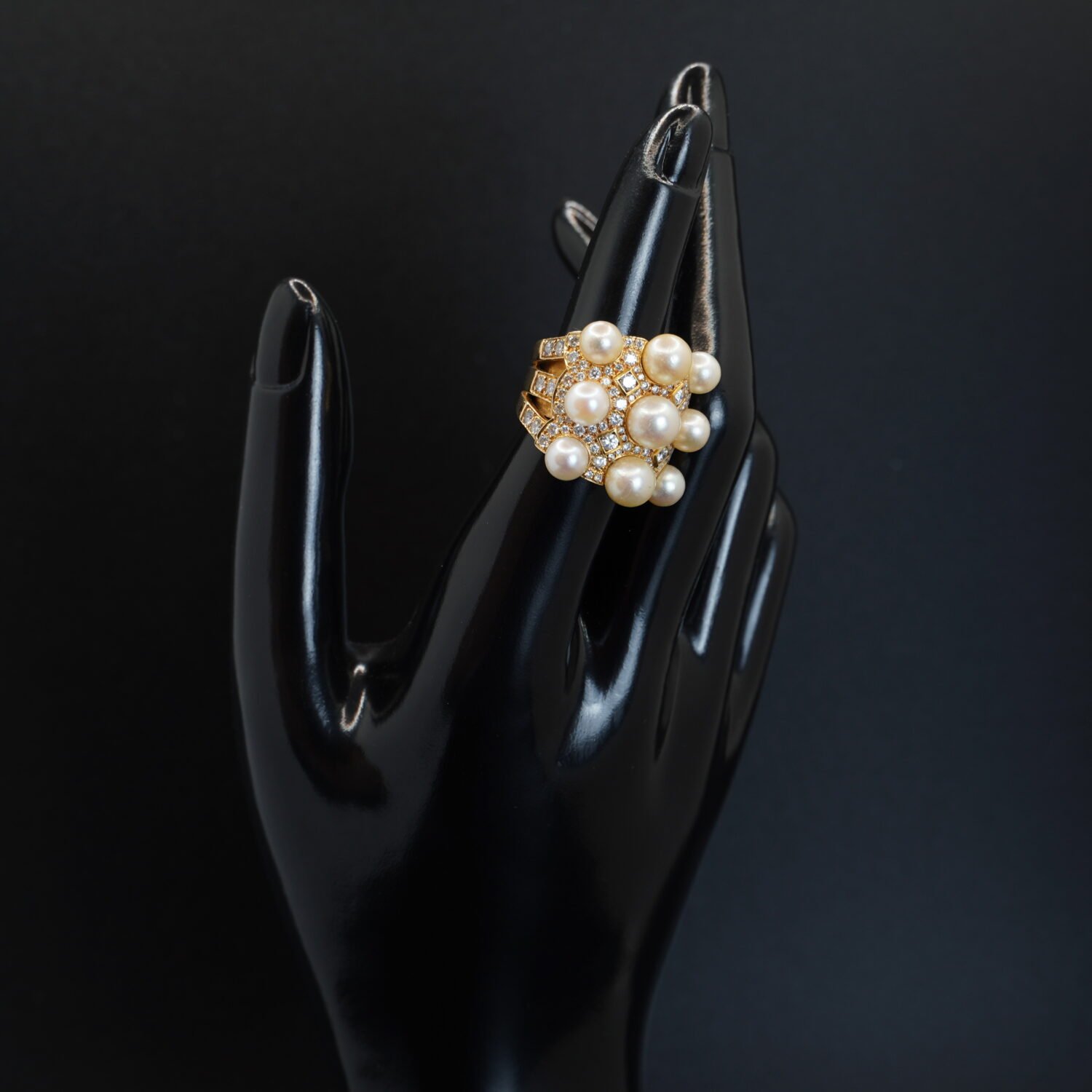 Bague Perle et Diamants