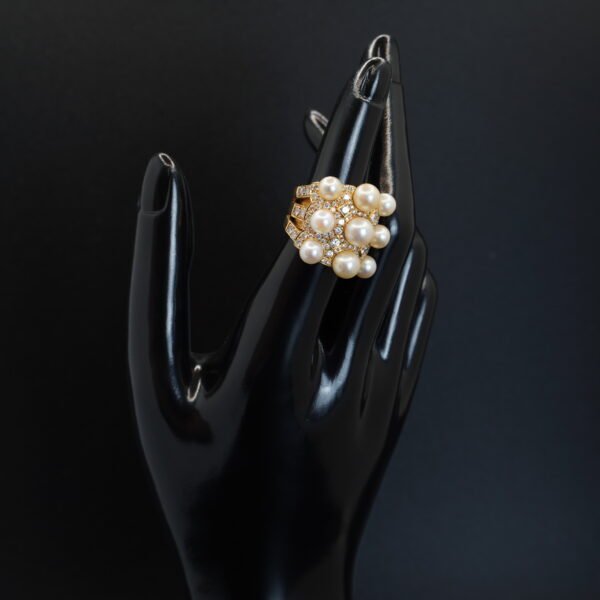 Bague Perle et Diamants joaillerie Cannes