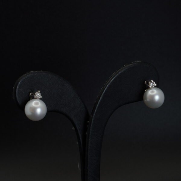 Boucles d’oreilles Perles et Diamants joaillerie Cannes