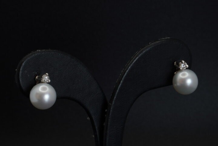 Boucles d’oreilles Perles et Diamants joaillerie Cannes