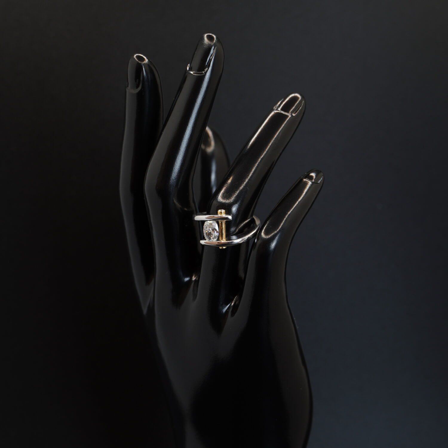 Solitaire Diamant Ovale