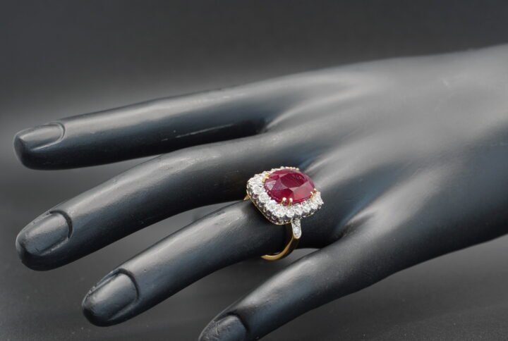 Bague Rubis Diamants joaillerie Cannes