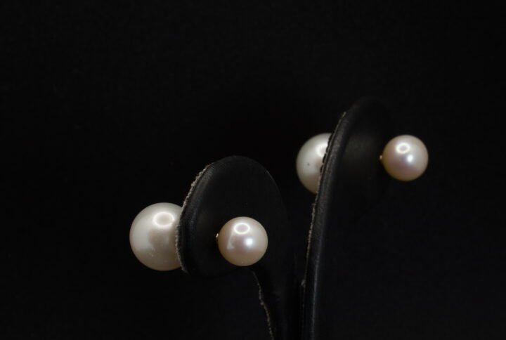 Boucles d’oreilles Perles Blanches joaillerie Cannes