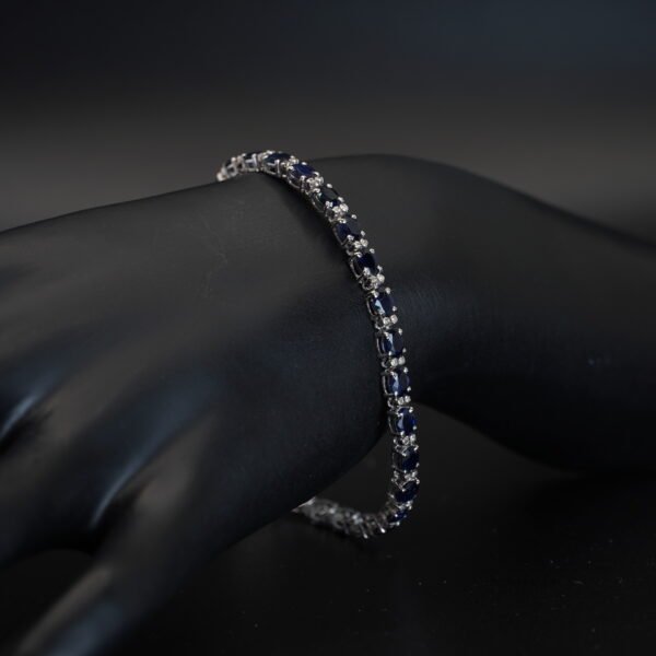 Bracelet Rivière Saphirs et Diamants joaillerie Cannes