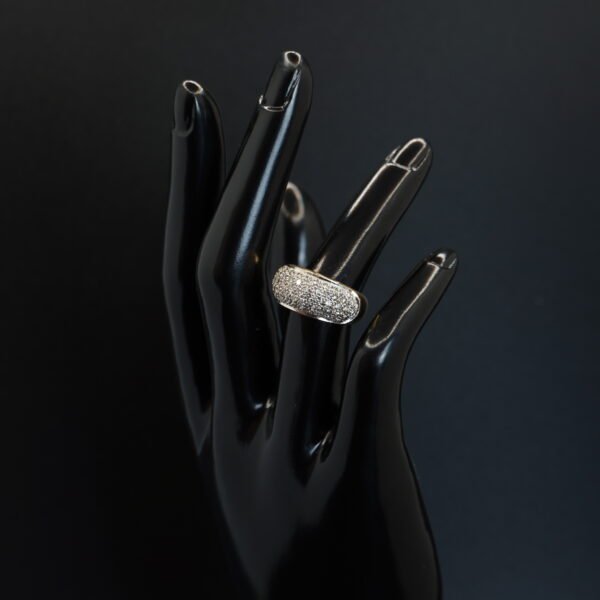 Bague en Or Jaune sertie de Diamants Brillants joaillerie Cannes