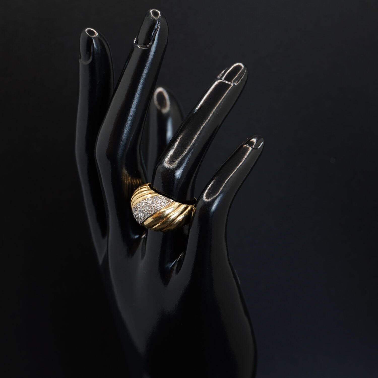 Bague Or Jaune Diamants, Occasion