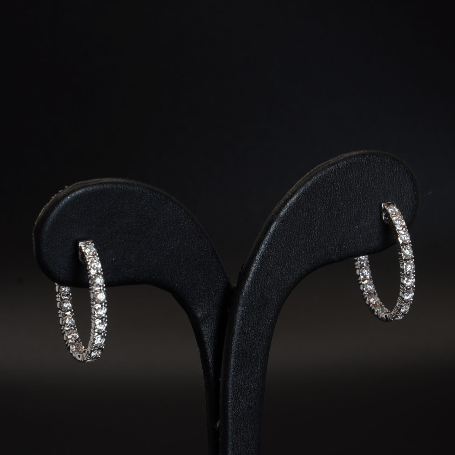Boucles d’oreilles Créoles Diamants