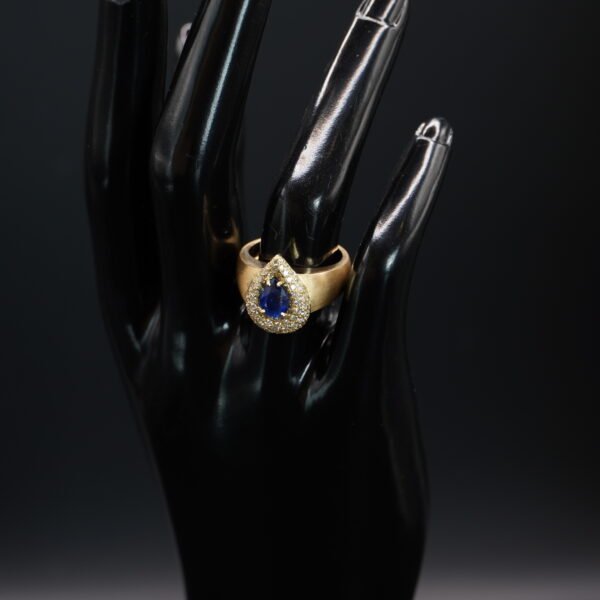 Bague Saphir Diamants joaillerie Cannes