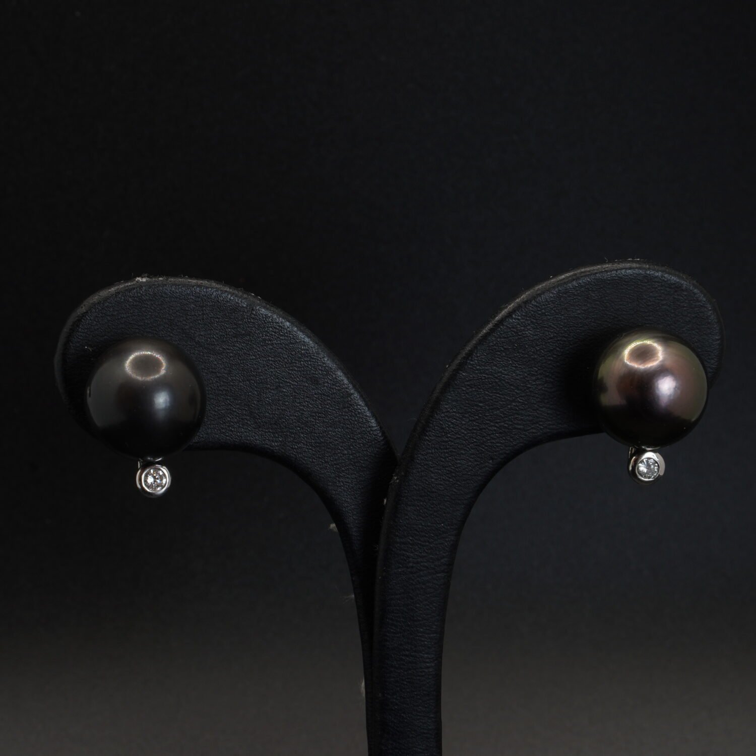 Boucles d’oreilles Perles et Diamants