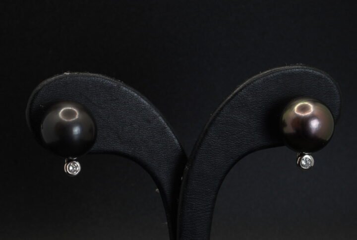 Boucles d’oreilles Perles et Diamants joaillerie Cannes