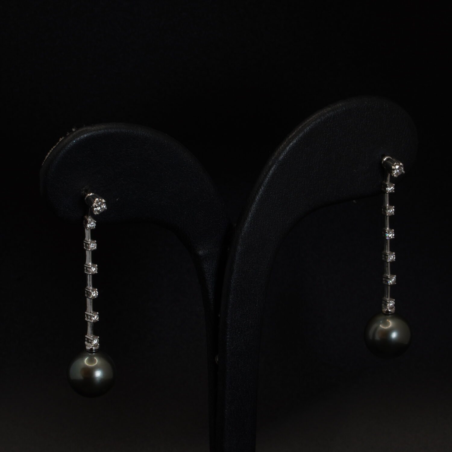 Pendants d’oreilles Diamants et Perles