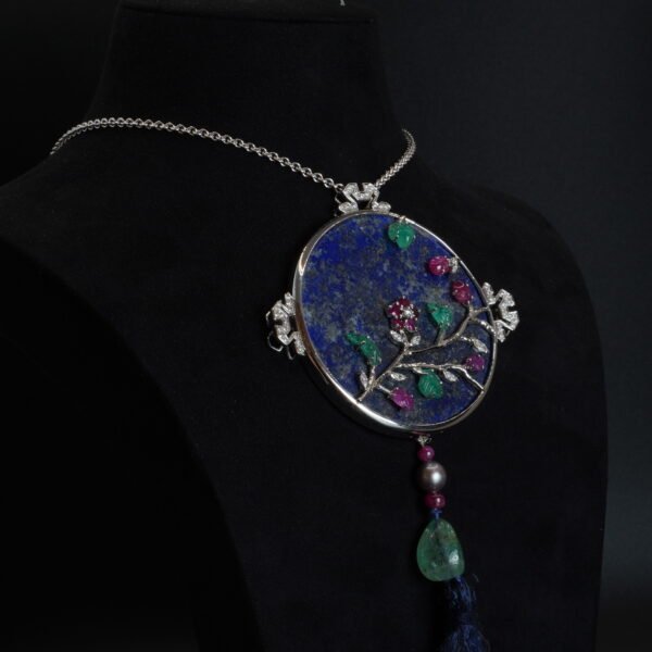 Pendentif Création Lapis Lazuli joaillerie Cannes