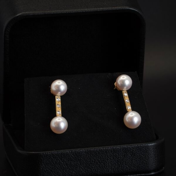 Boucles d’Oreilles Perles et Diamants joaillerie Cannes