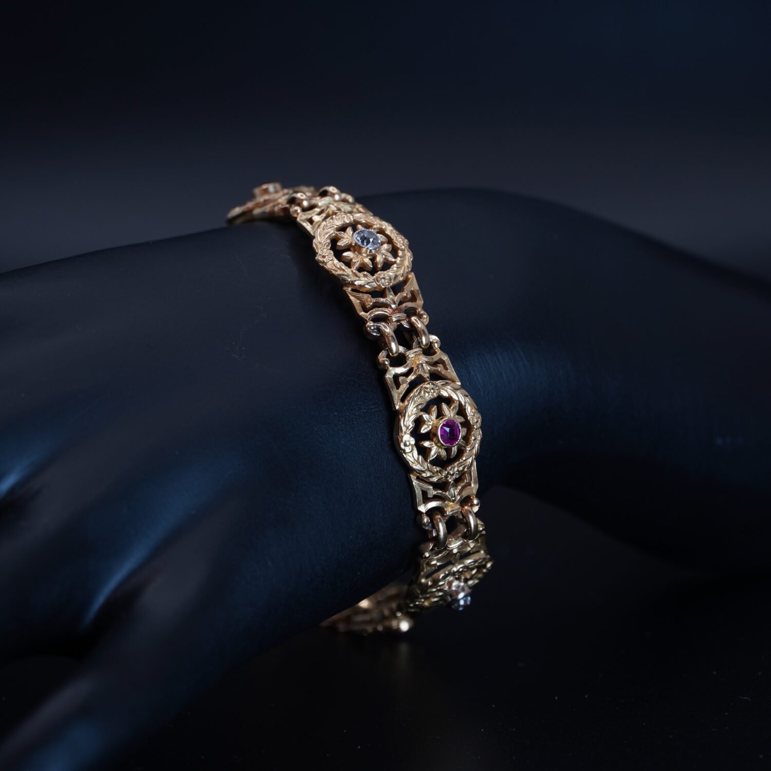 Bracelet motif Rosace en Or Jaune, Occasion