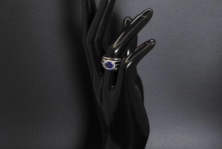 Bague Saphir et Diamants joaillerie Cannes