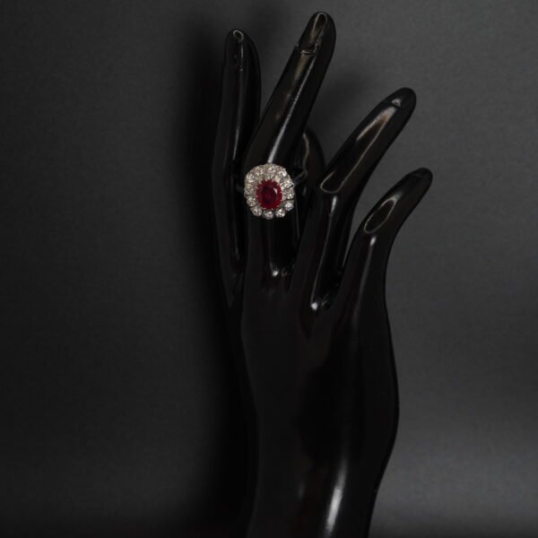 Bague Rubis Diamants, Occasion joaillerie Cannes